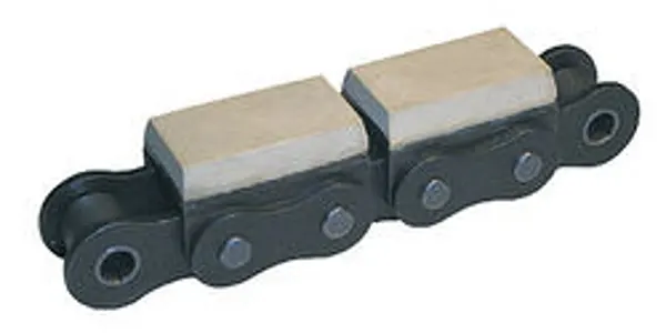 Roller Chains with Vulcanized Elastomer Profiles